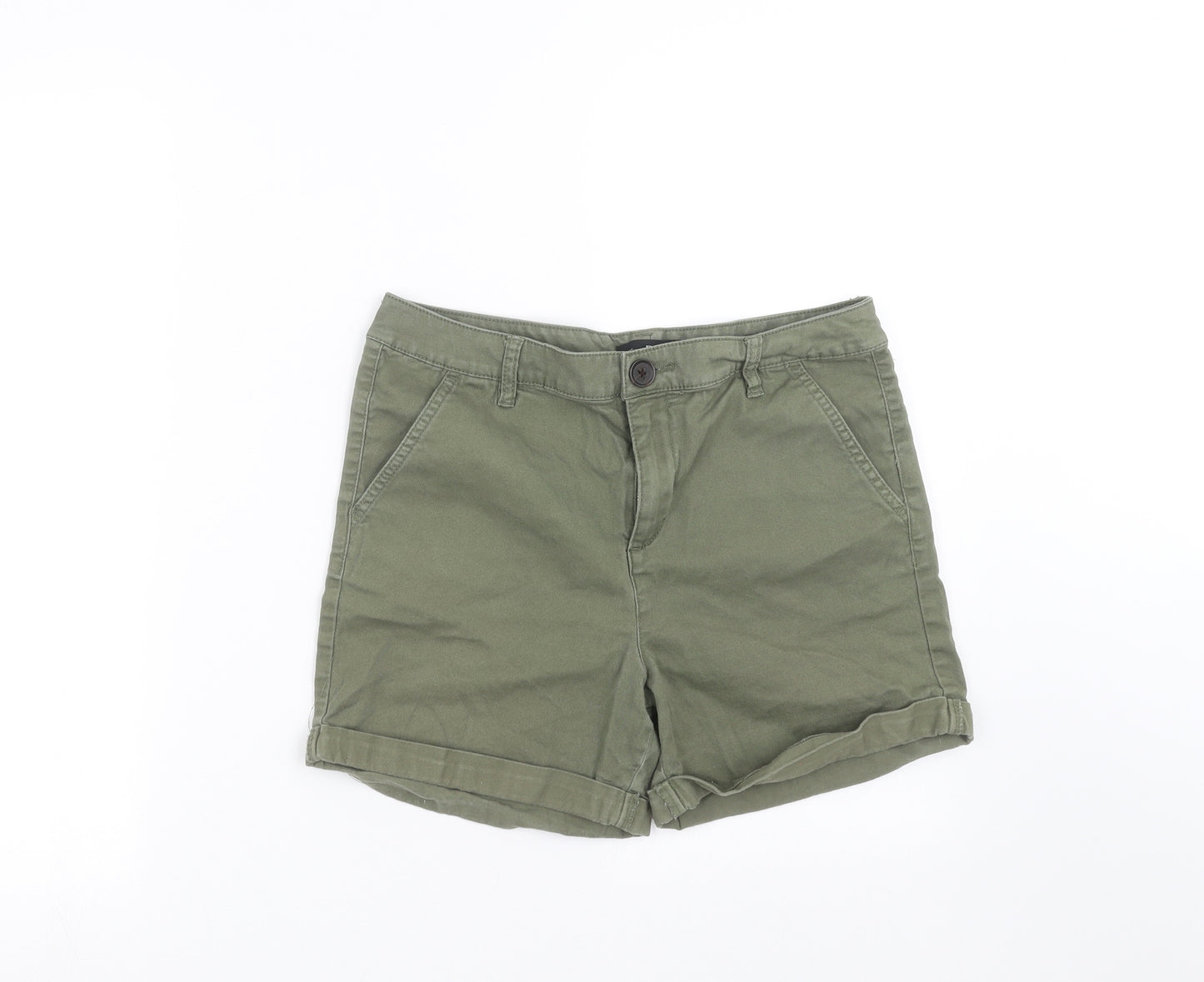 F&F Womens Green   Chino Shorts Size 10