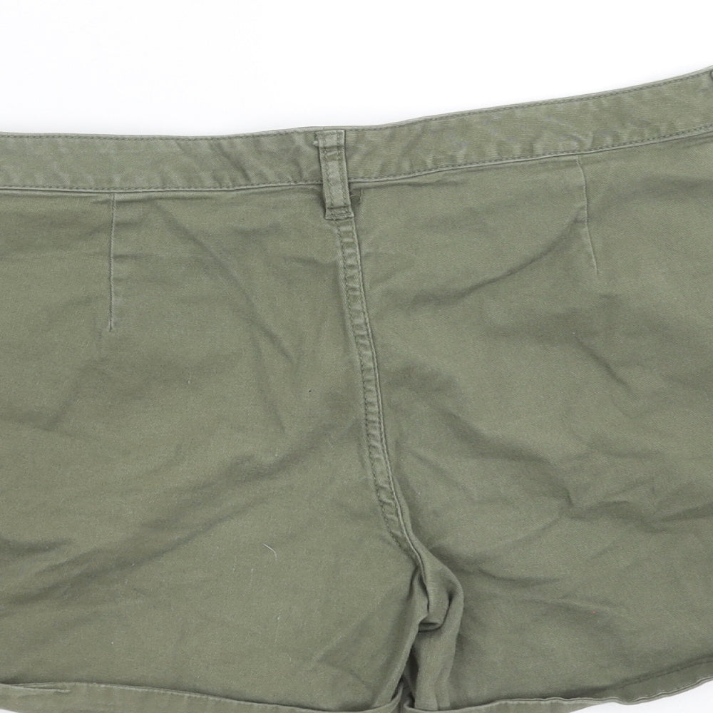 F&F Womens Green   Chino Shorts Size 10