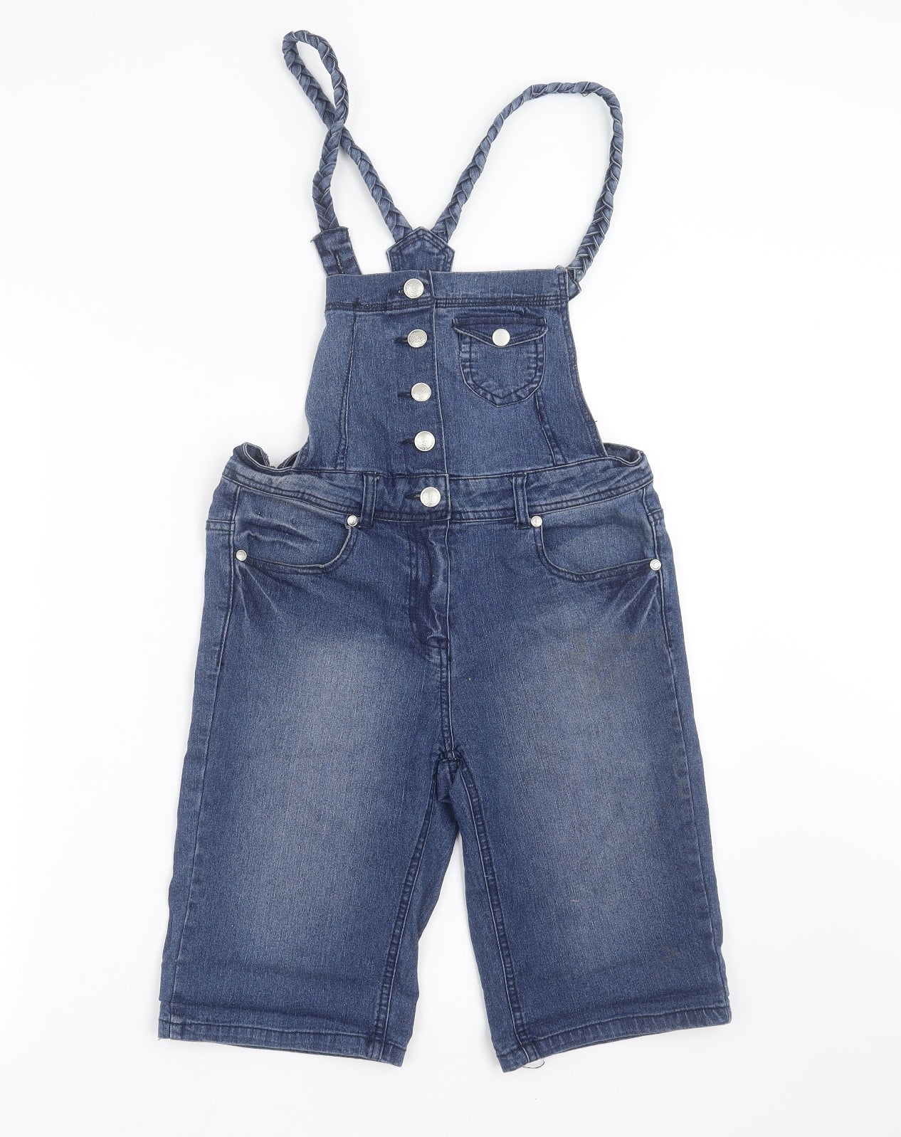 Young Dimension Girls Blue  Denim Dungaree One-Piece Size 12-13 Years