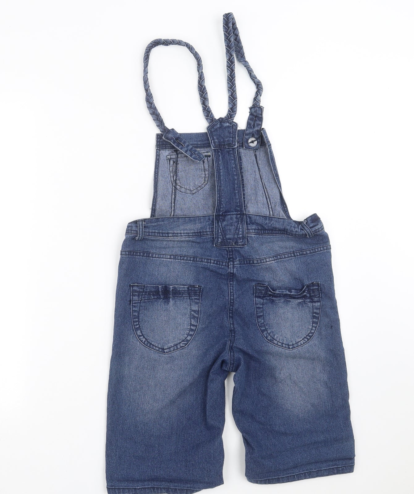 Young Dimension Girls Blue  Denim Dungaree One-Piece Size 12-13 Years