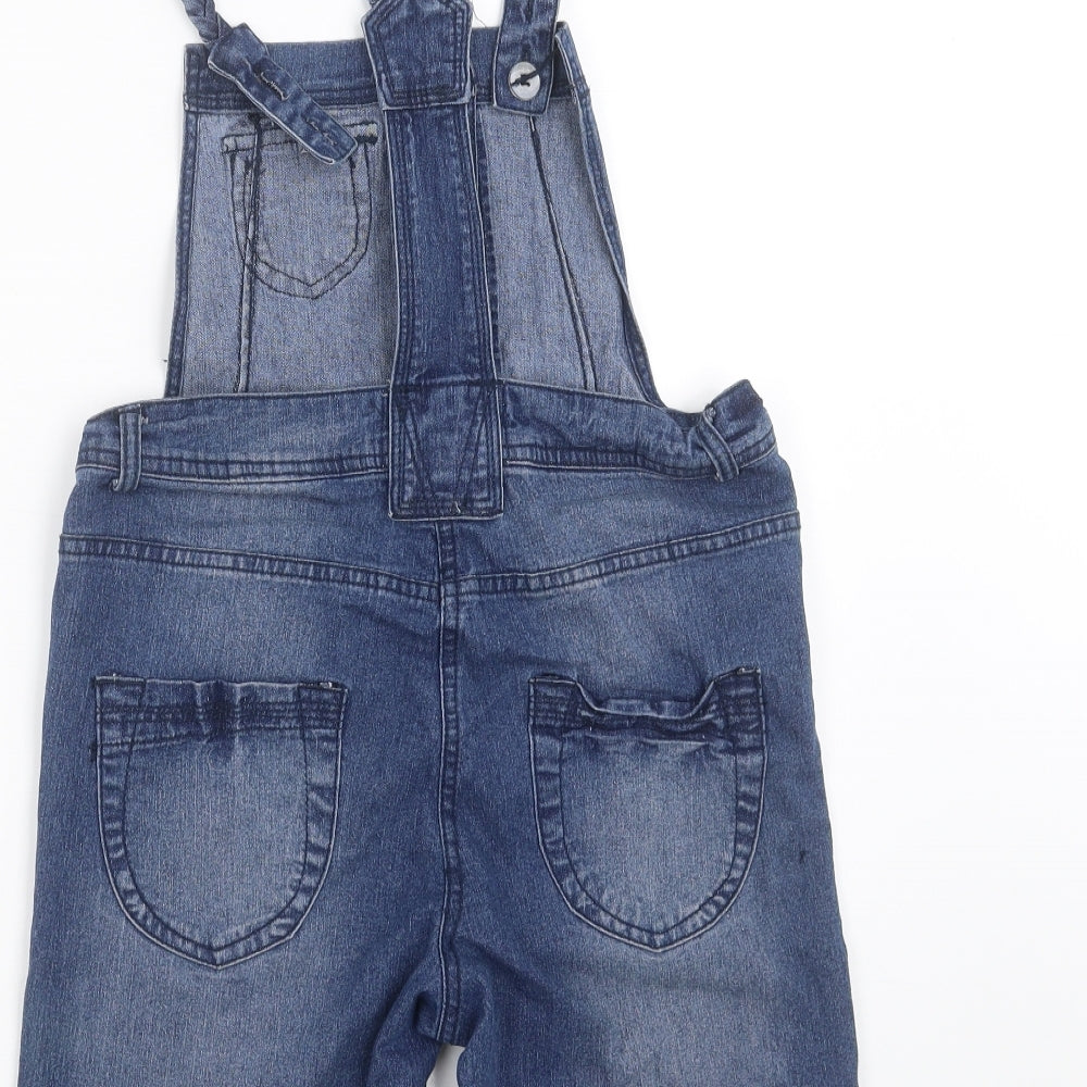 Young Dimension Girls Blue  Denim Dungaree One-Piece Size 12-13 Years