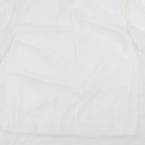 OJT Womens White   Basic Blouse Size XL  - cold Shoulder
