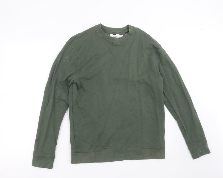 Topman Mens Green Pullover Sweatshirt Size XS