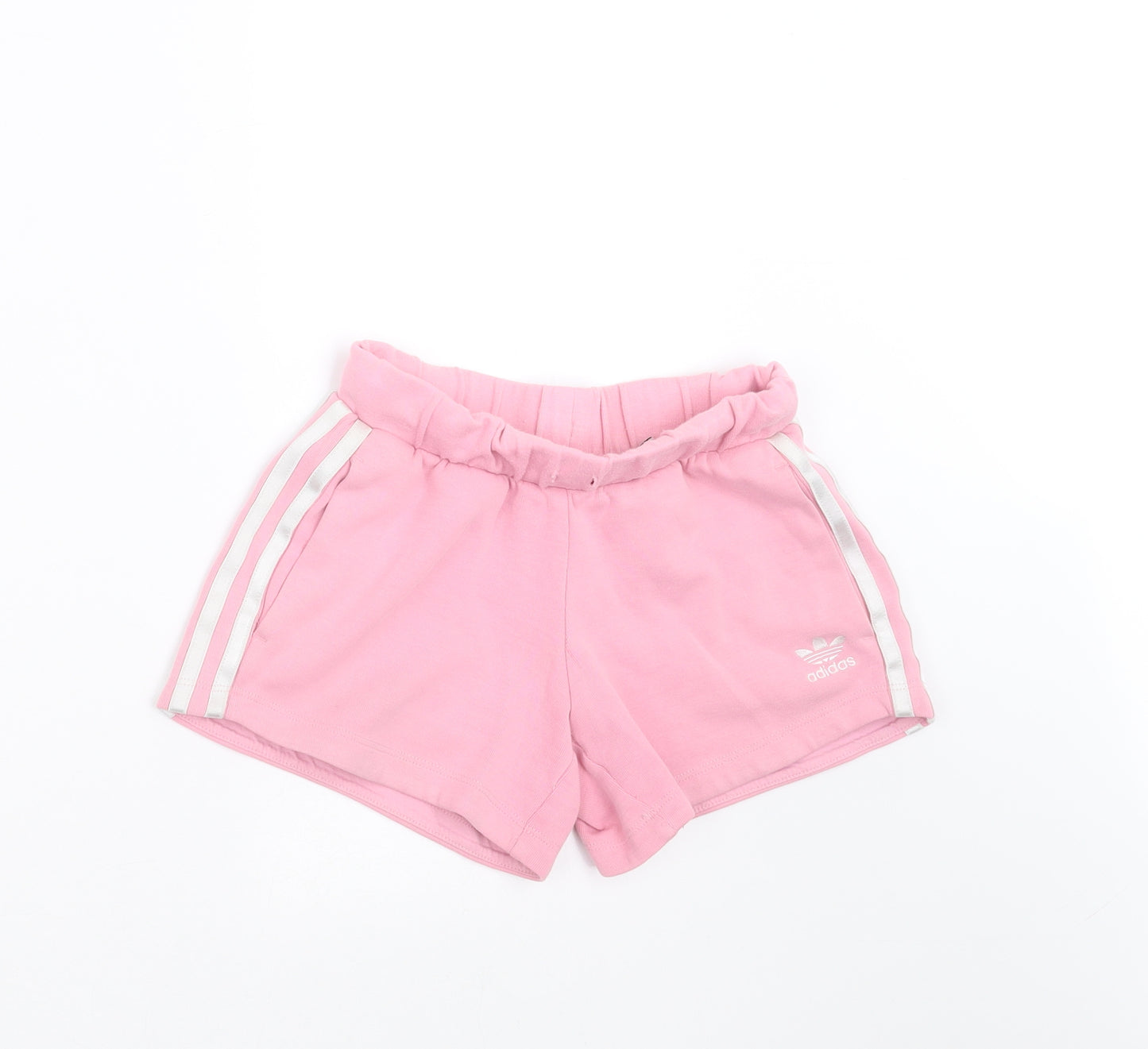 adidas Girls Pink   Sweat Shorts Size 7-8 Years