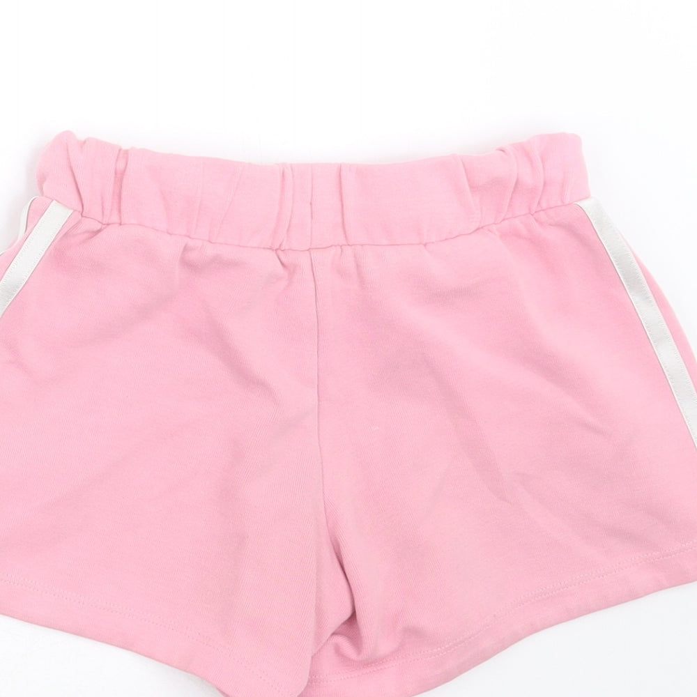adidas Girls Pink   Sweat Shorts Size 7-8 Years