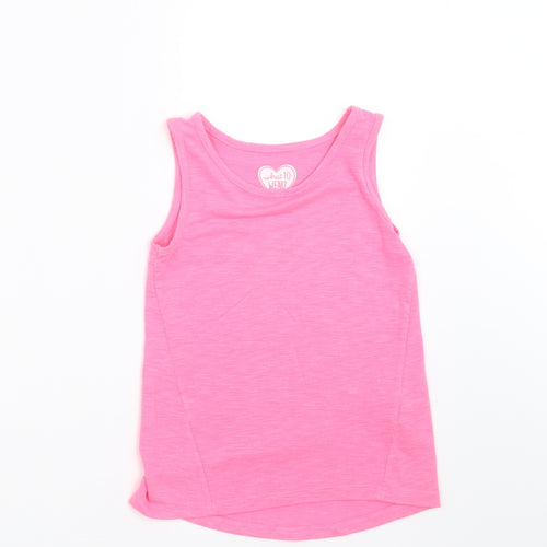 F&F Girls Pink   Basic Tank Size 5-6 Years