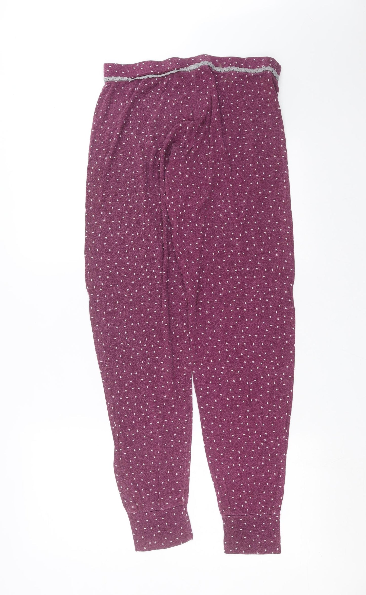 Primark Womens Purple Polka Dot   Pyjama Pants Size M