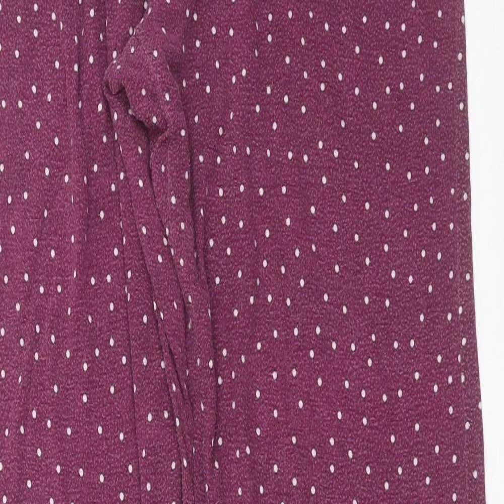 Primark Womens Purple Polka Dot   Pyjama Pants Size M
