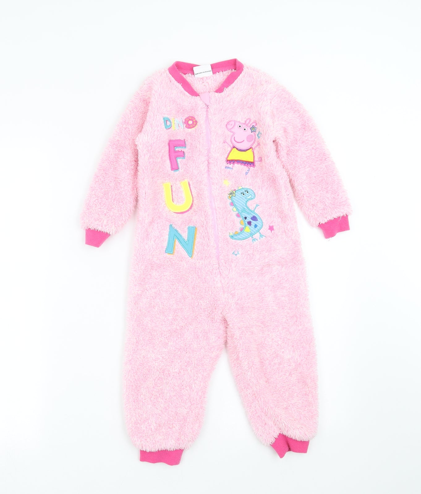 George Girls Pink Solid  Top One Piece Size 2-3 Years  - peppa pig onesie