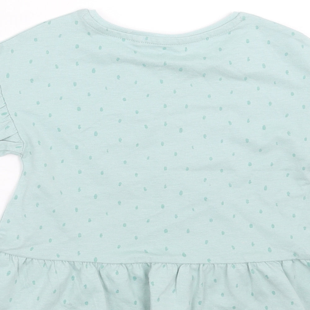 NEXT Girls Green   Basic T-Shirt Size 18-24 Months  - Rainbow