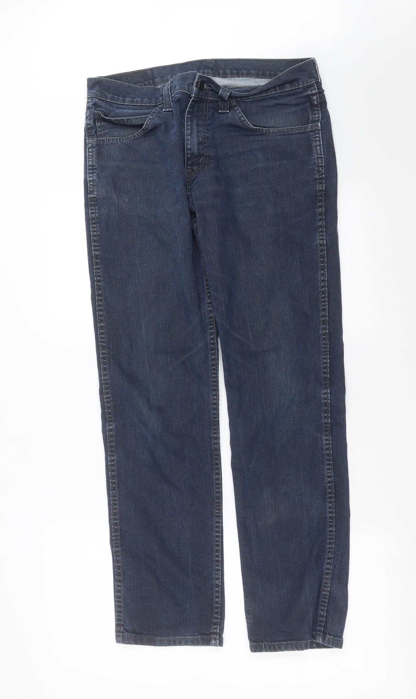 LEVIS Mens Blue  Denim Straight Jeans Size 34 in L30 in