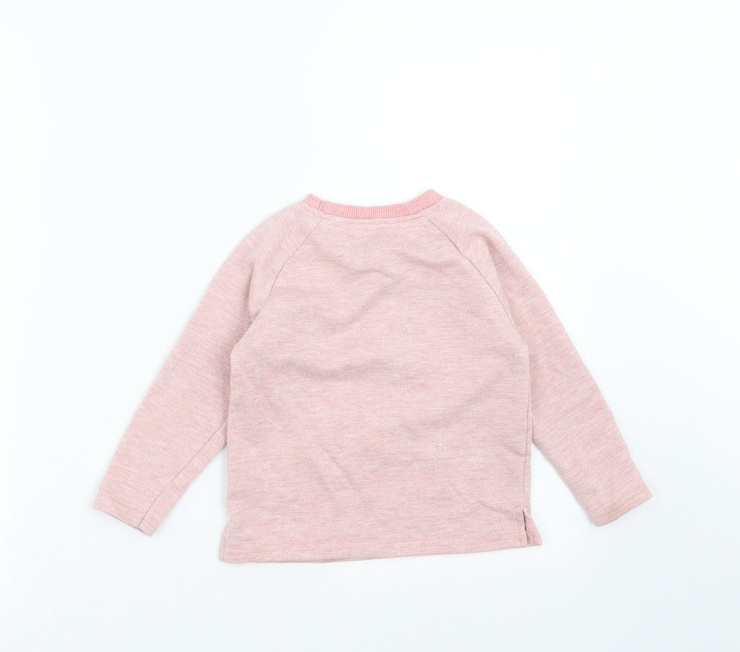 Primark Girls Pink   Pullover Sweatshirt Size 4-5 Years  - unicorn