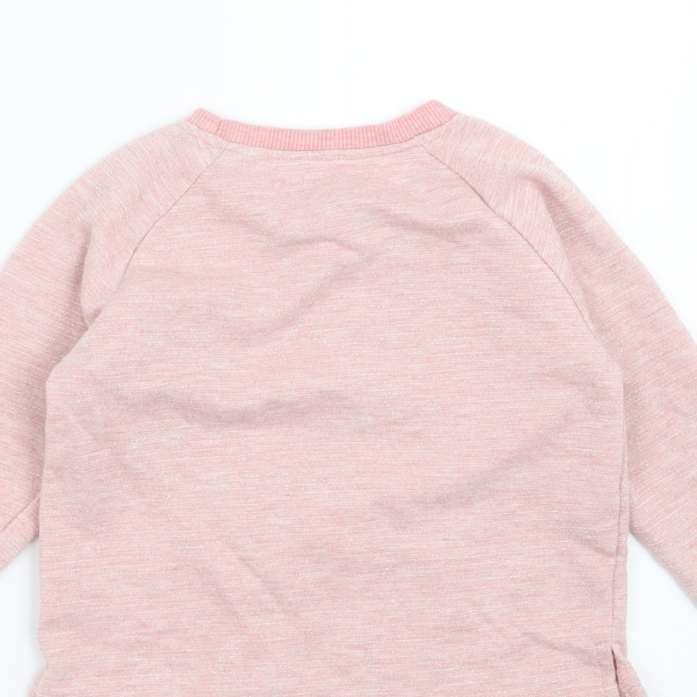 Primark Girls Pink   Pullover Sweatshirt Size 4-5 Years  - unicorn