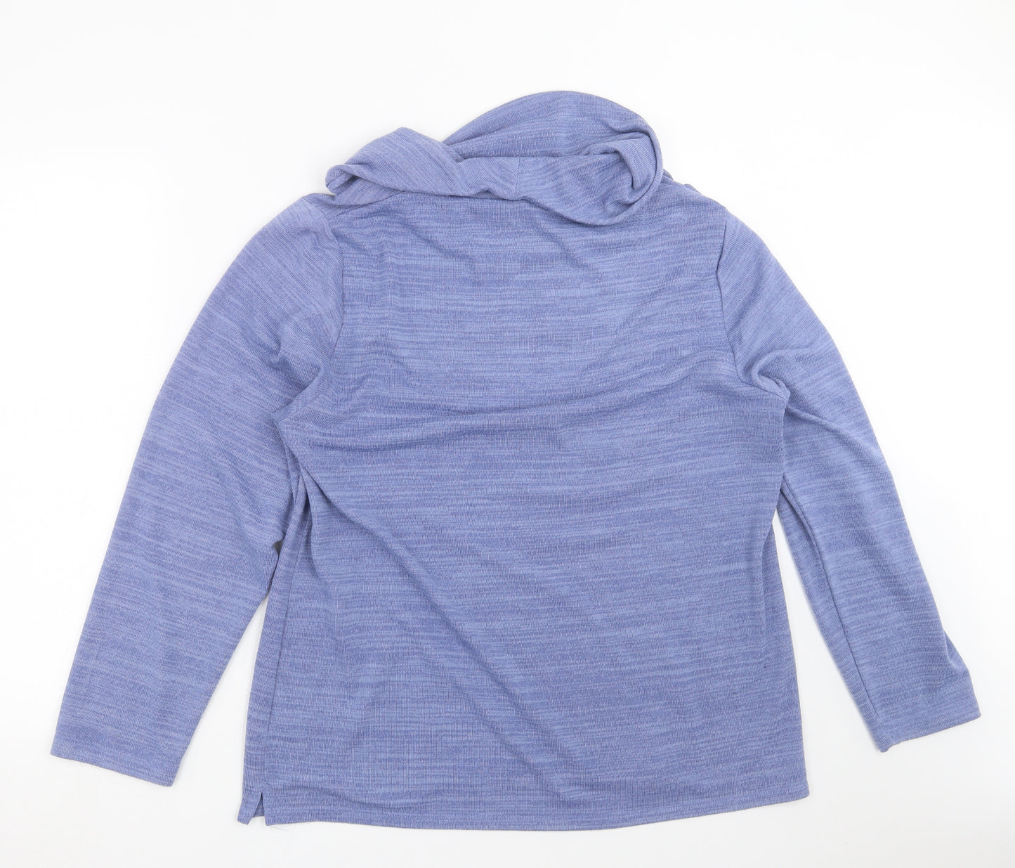 TIGI Womens Blue Floral Knit Pullover Jumper Size 18