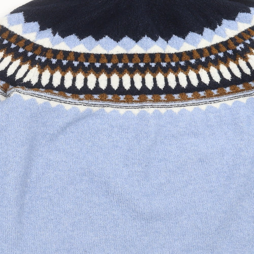 Marks and Spencer Womens Blue Fair Isle Knit Pullover Jumper Size L