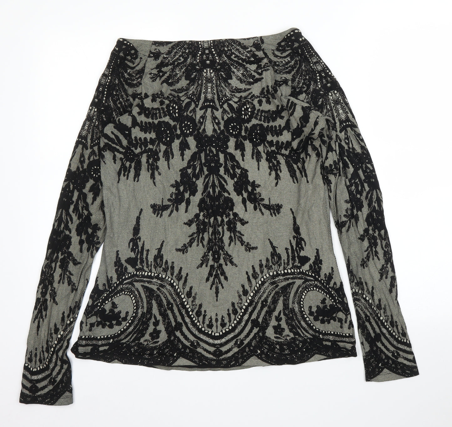 Principles Womens Grey Floral  Basic Blouse Size 20