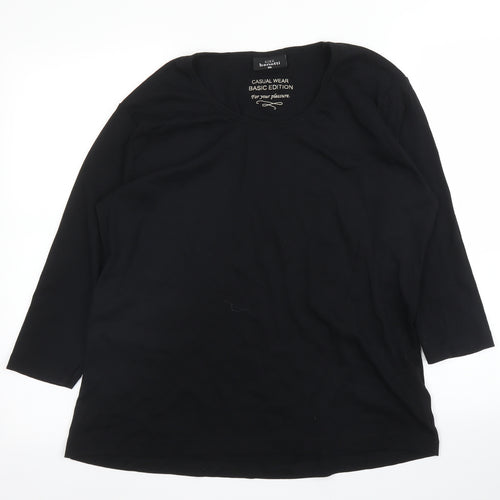 Gina Benotti Womens Black   Basic T-Shirt Size 2XL
