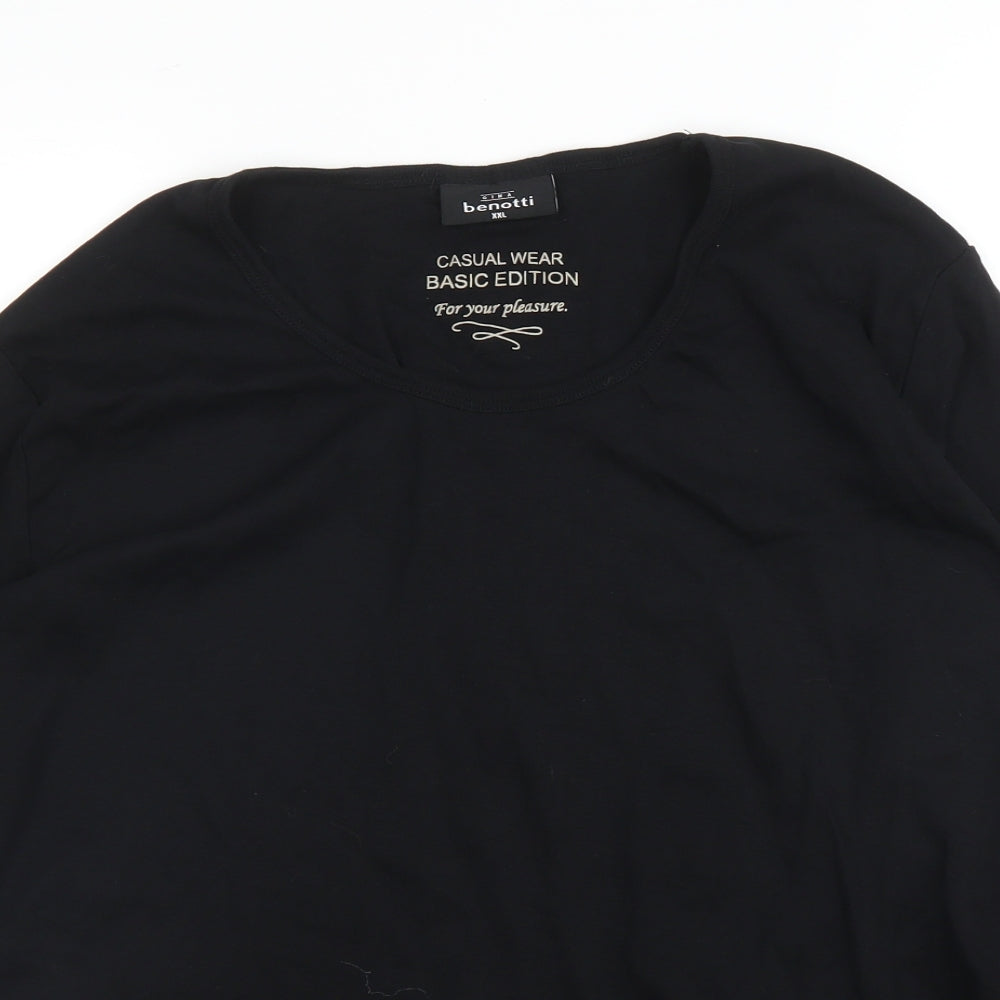 Gina Benotti Womens Black   Basic T-Shirt Size 2XL