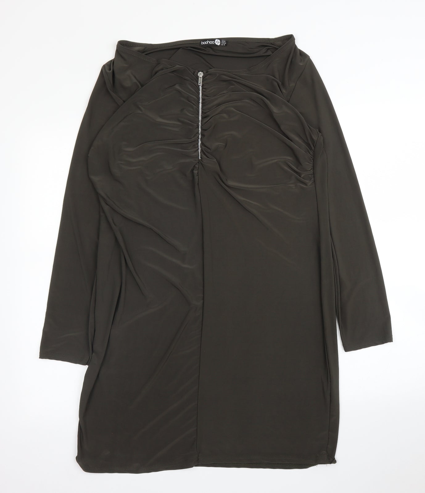 Boohoo Womens Green   A-Line  Size 22