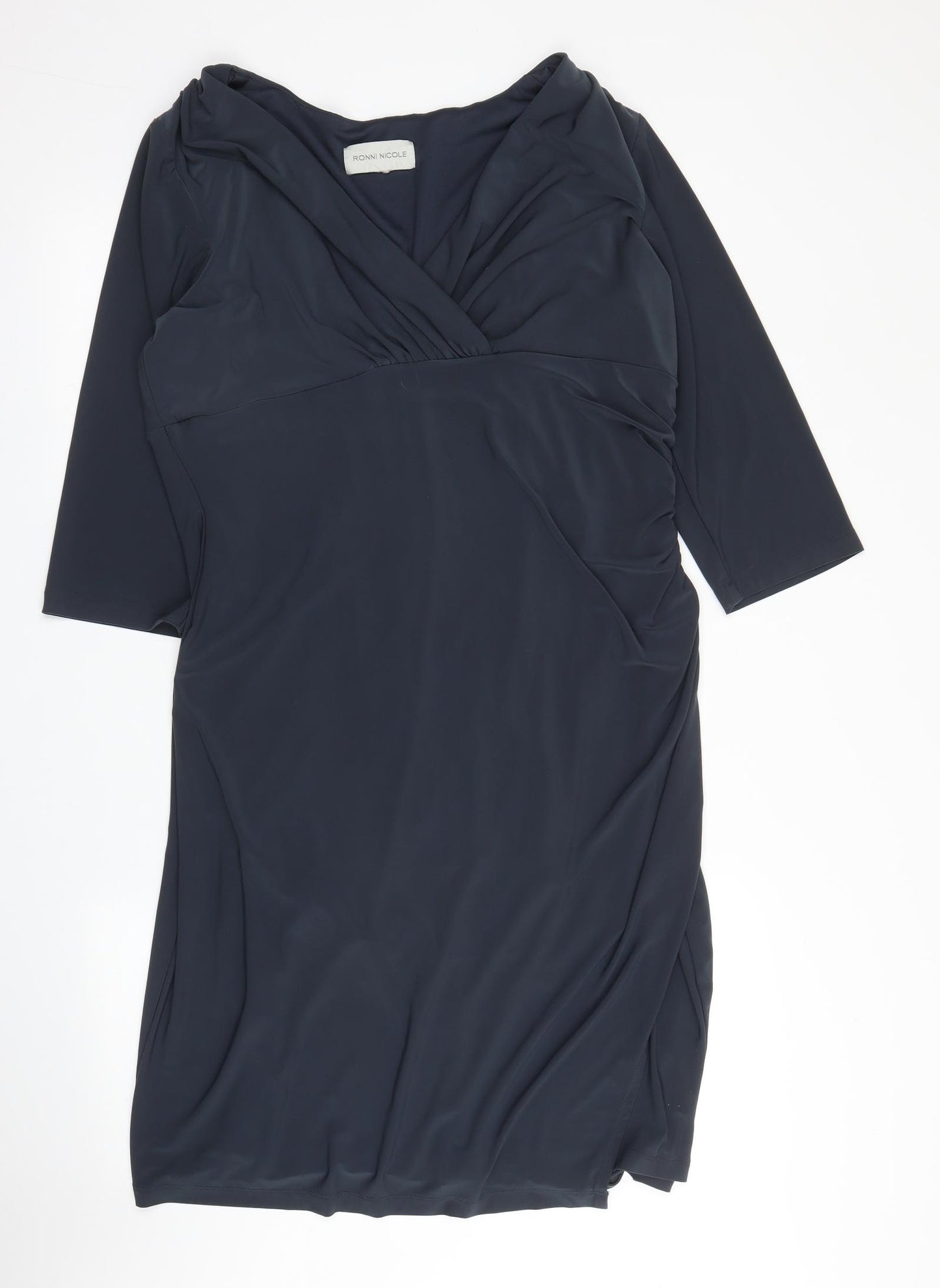 Ronni Nicole Womens Grey   Sheath  Size XL