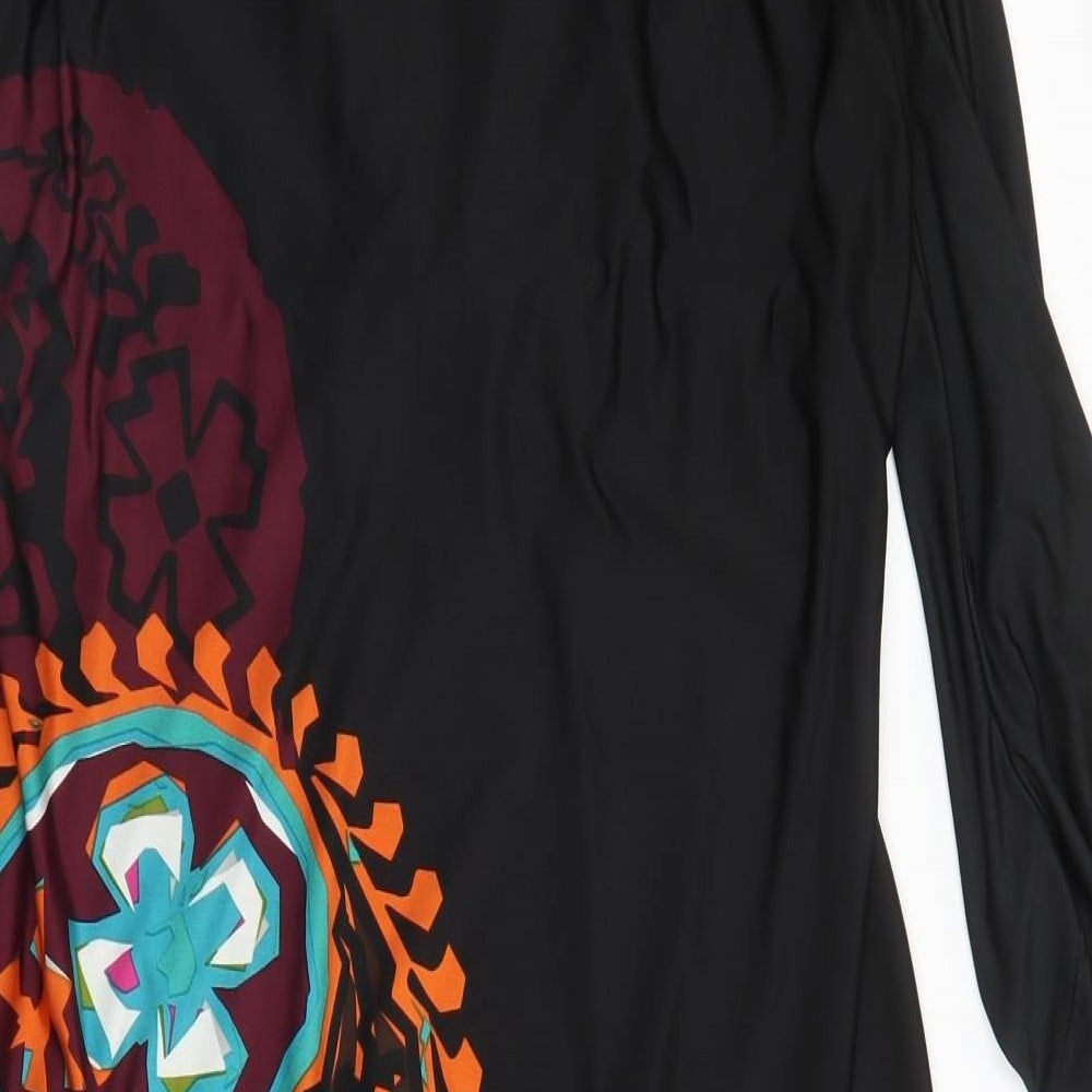 Star Womens Black Paisley  A-Line  Size 16