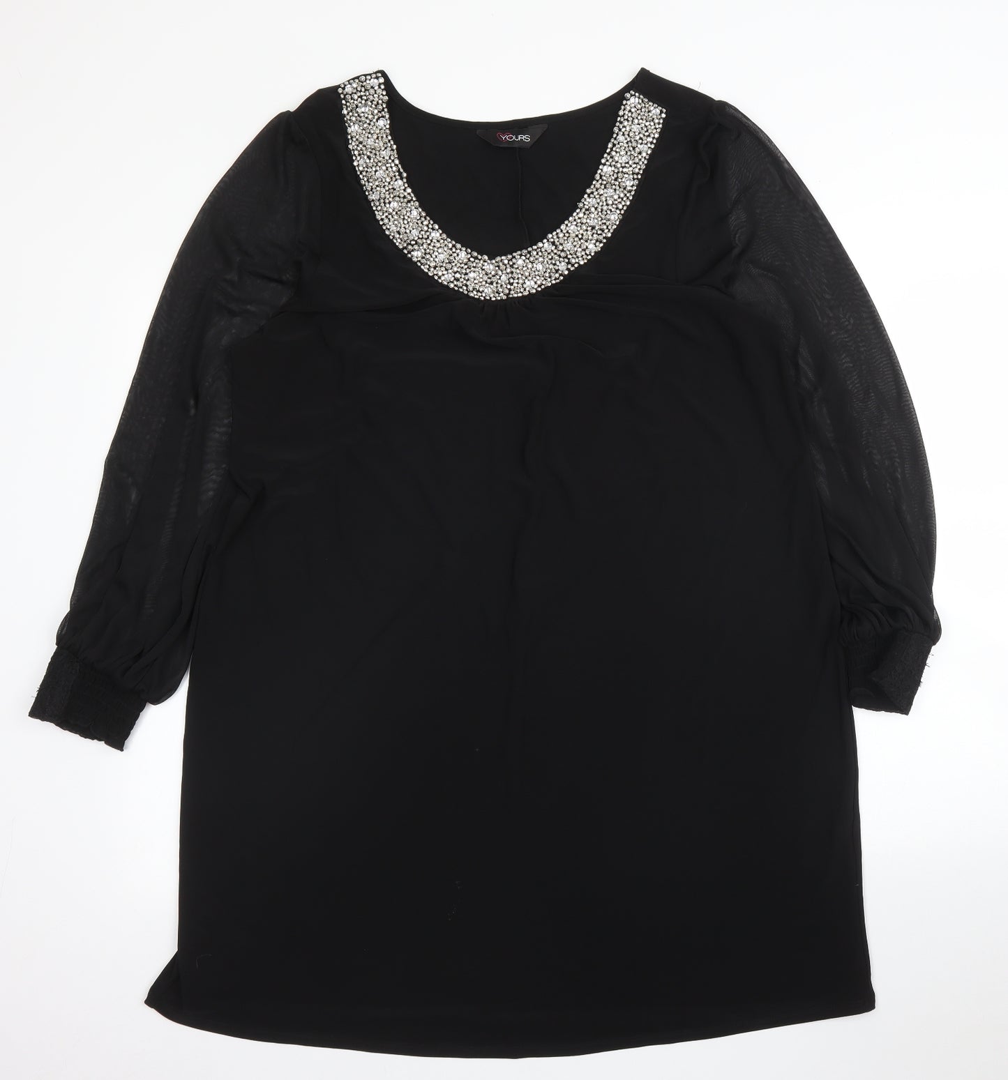 Yours Womens Black   A-Line  Size 18