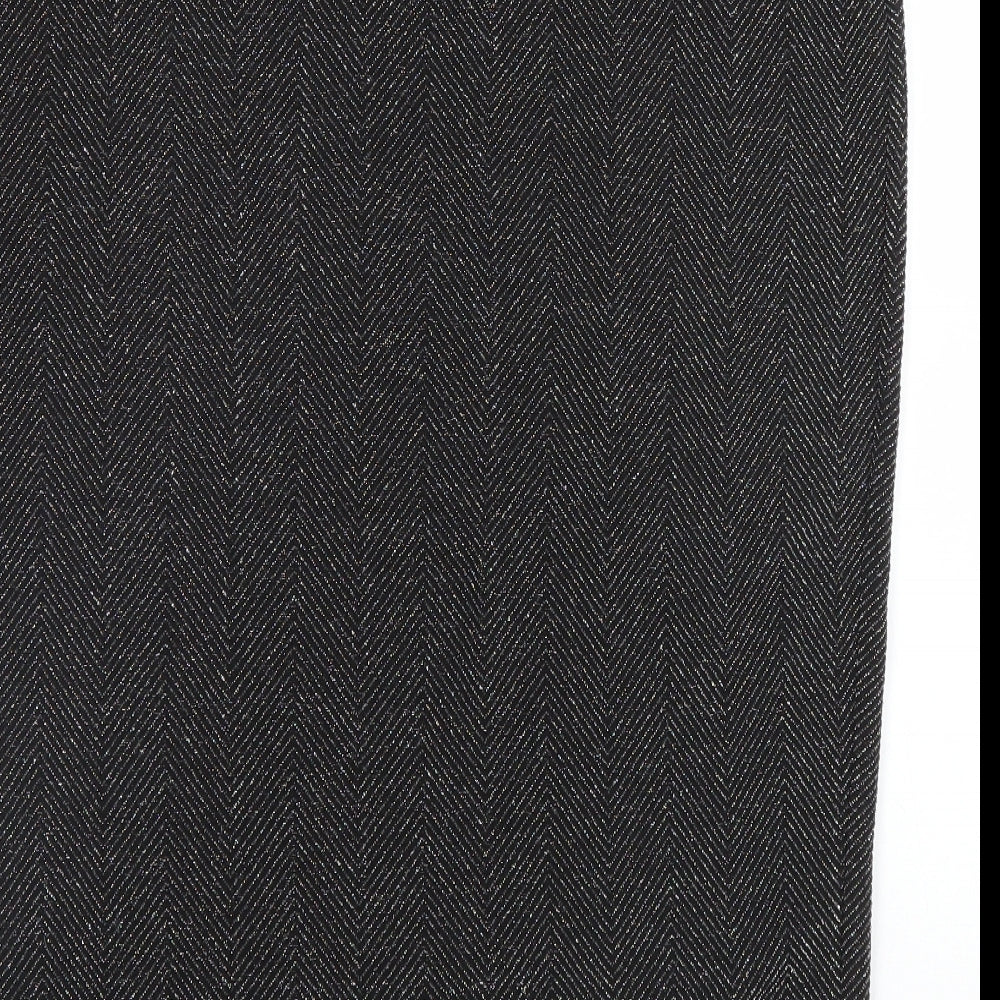 F&F Womens Silver Herringbone  Bandage Skirt Size 20
