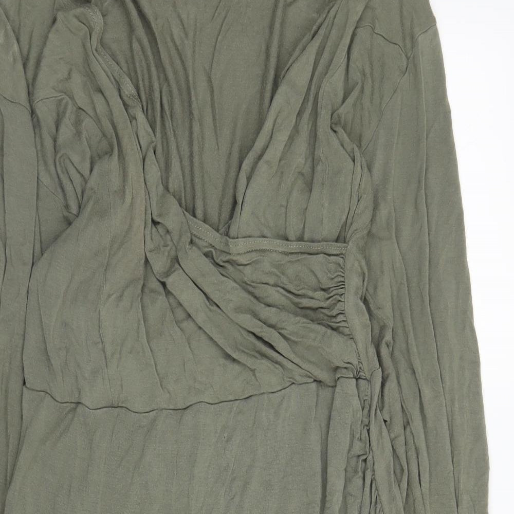 Pippa Dee Womens Green   Wrap Dress  Size L