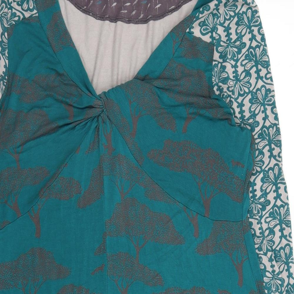 White Stuff Womens Blue   Tunic Blouse Size 18