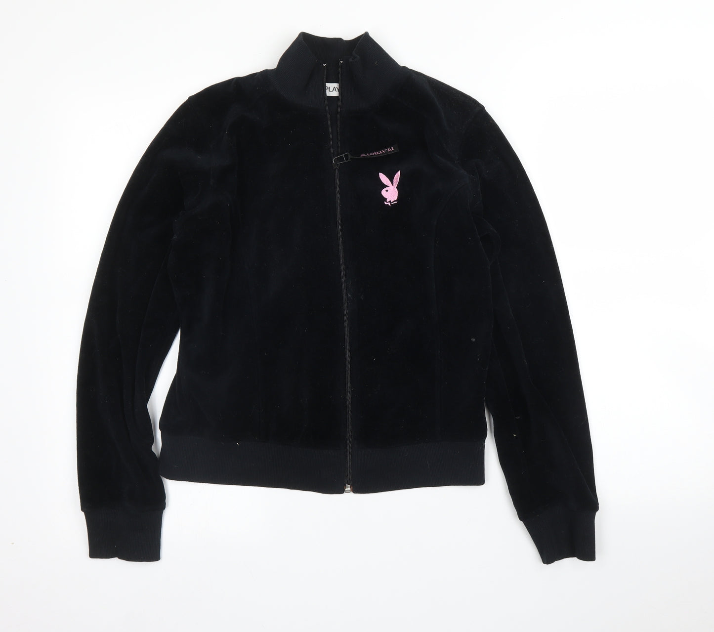 Playboy Womens Blue   Full Zip Jumper Size 14