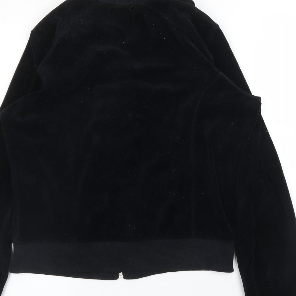 Playboy Womens Blue   Full Zip Jumper Size 14