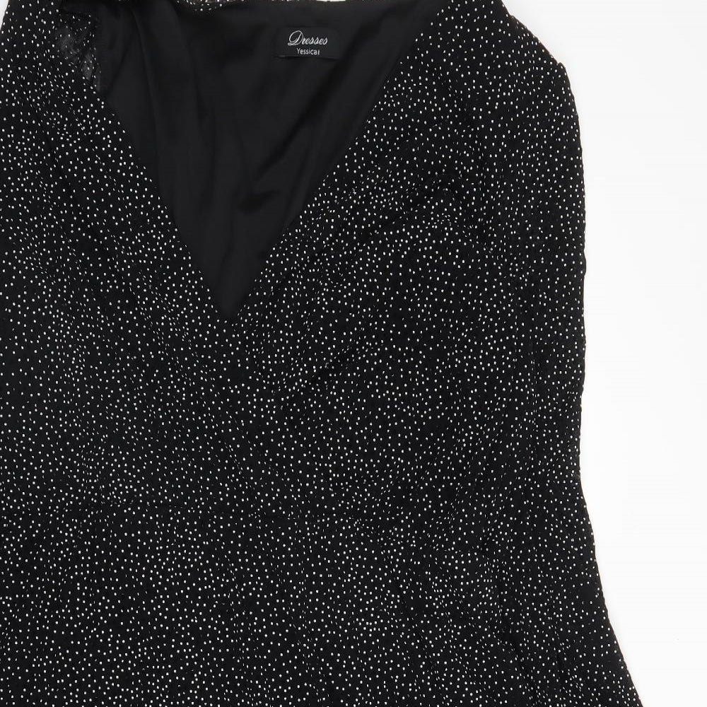 Yessica Womens Black   A-Line  Size 22