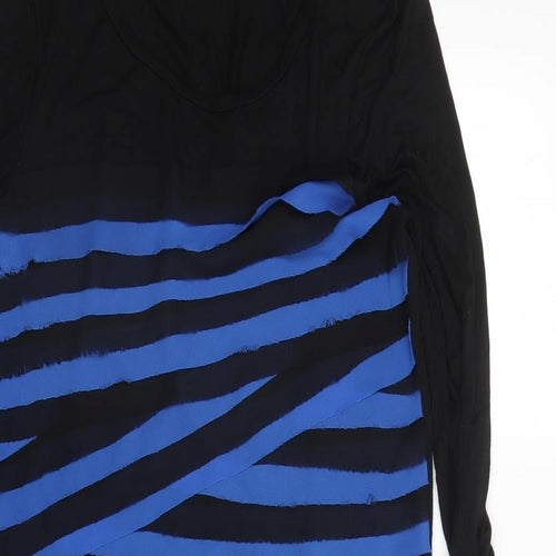 Coleen Womens Blue Striped  Shift  Size 16