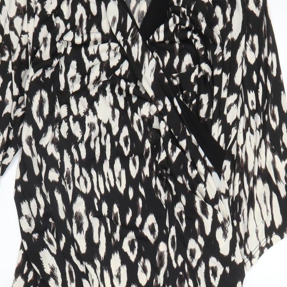 Preworn Womens Beige Animal Print  A-Line  Size 22  - Leopard print