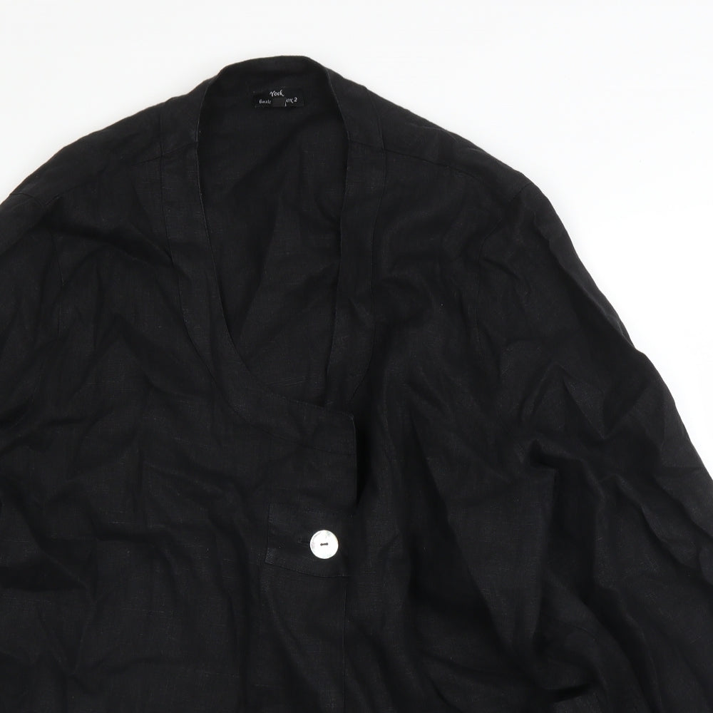 Yoek Womens Black   Jacket Blazer Size 20