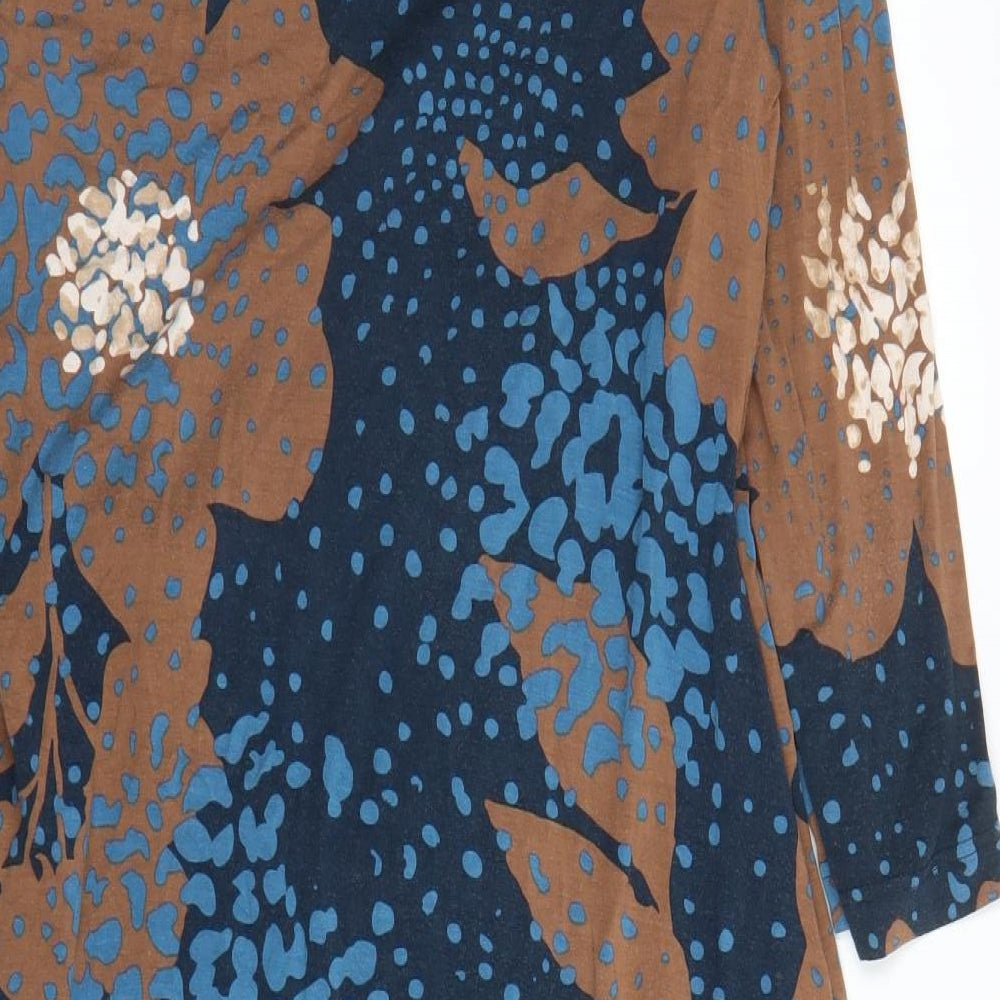 Fenn Wright Manson Womens Beige Floral  Wrap Dress  Size 16