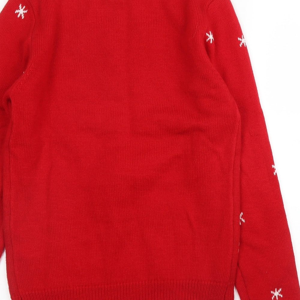 Primark Mens Red   Pullover Jumper Size XS  - Christmas