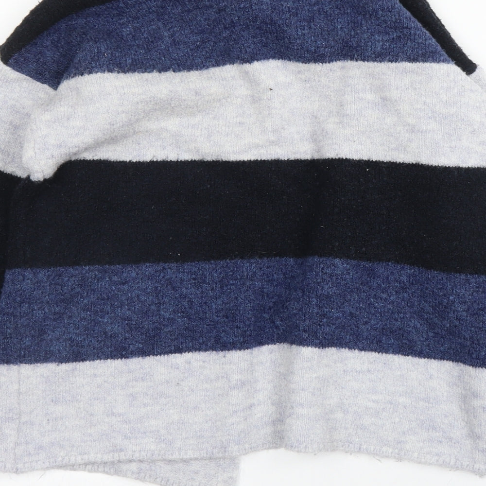 Primark Womens Blue Striped  Cardigan Jumper Size 10