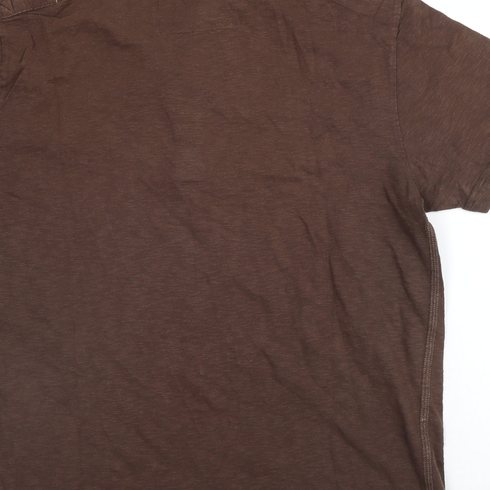 NEXT Mens Brown    T-Shirt Size L