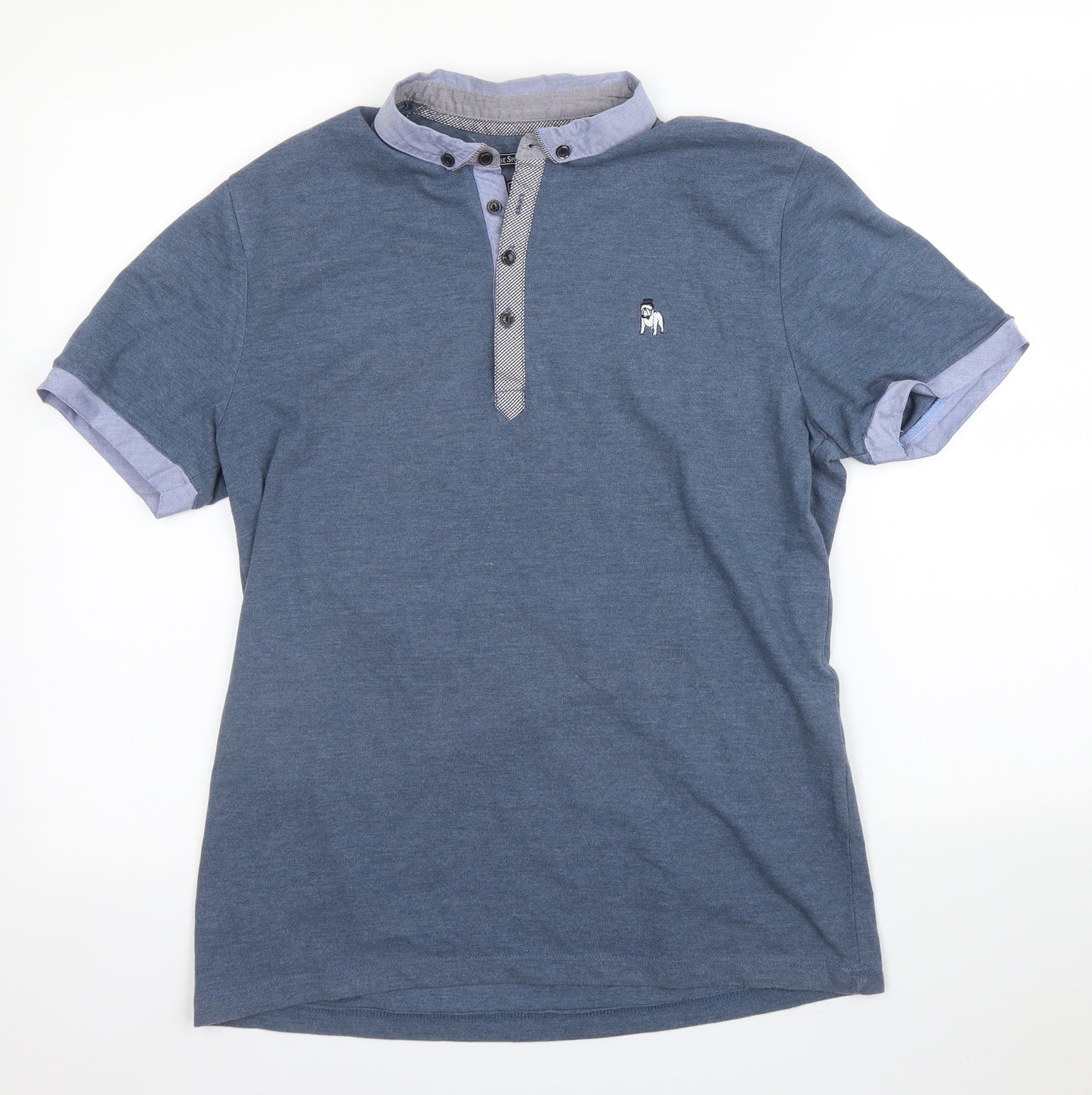 Spital Fields Mens Blue    T-Shirt Size M