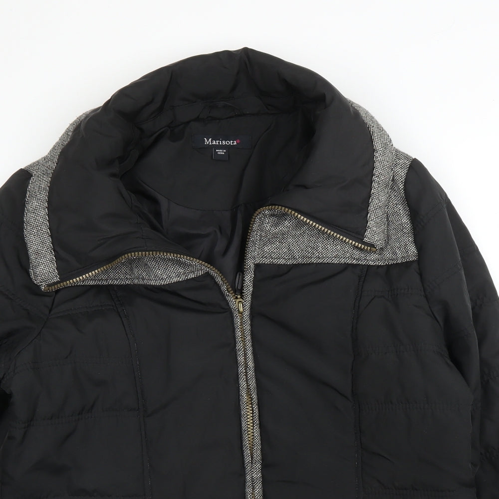 Marisota Womens Black   Puffer Jacket Coat Size 14