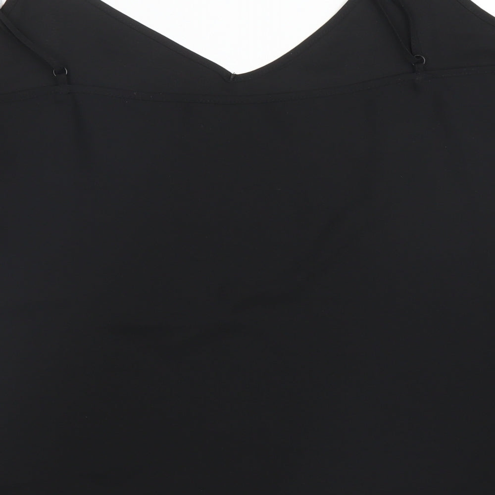 River Island Womens Black   Camisole Blouse Size 18