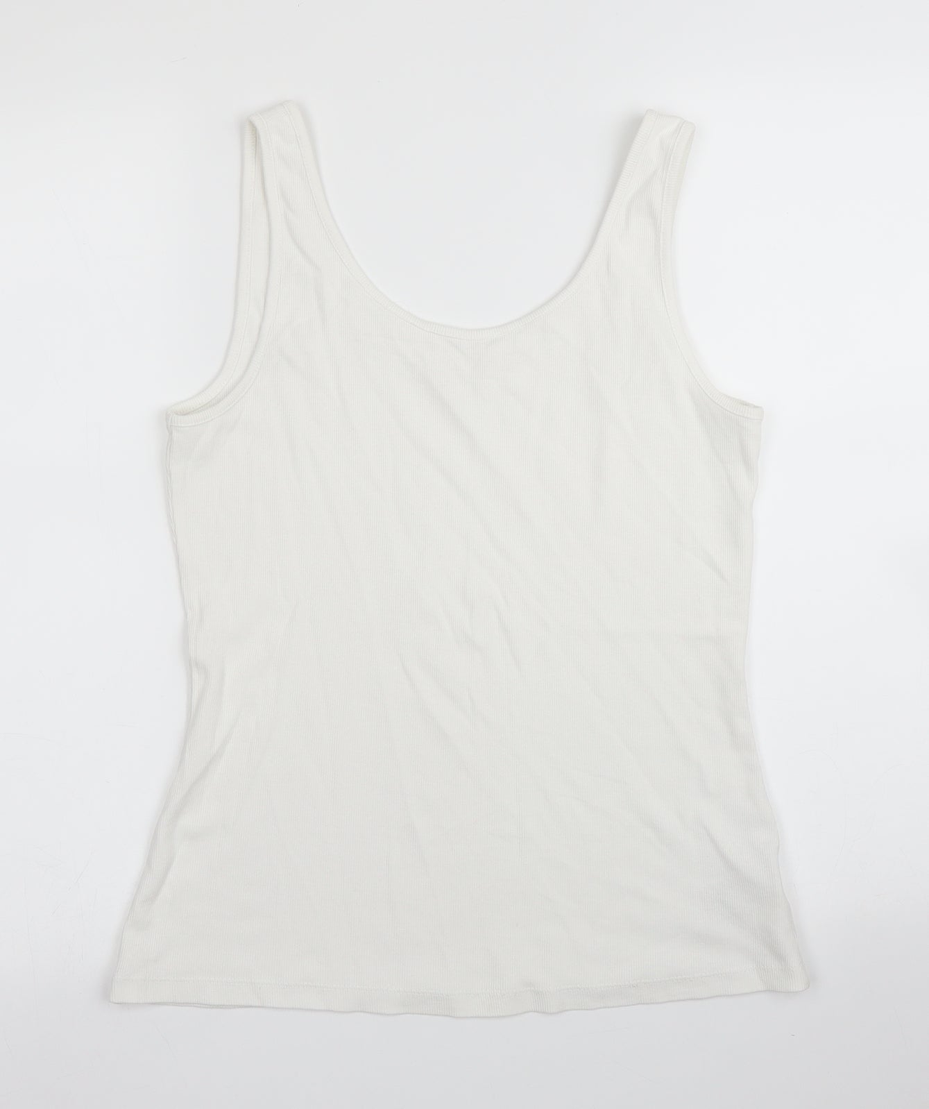 NEXT Womens White   Basic Tank Size 12