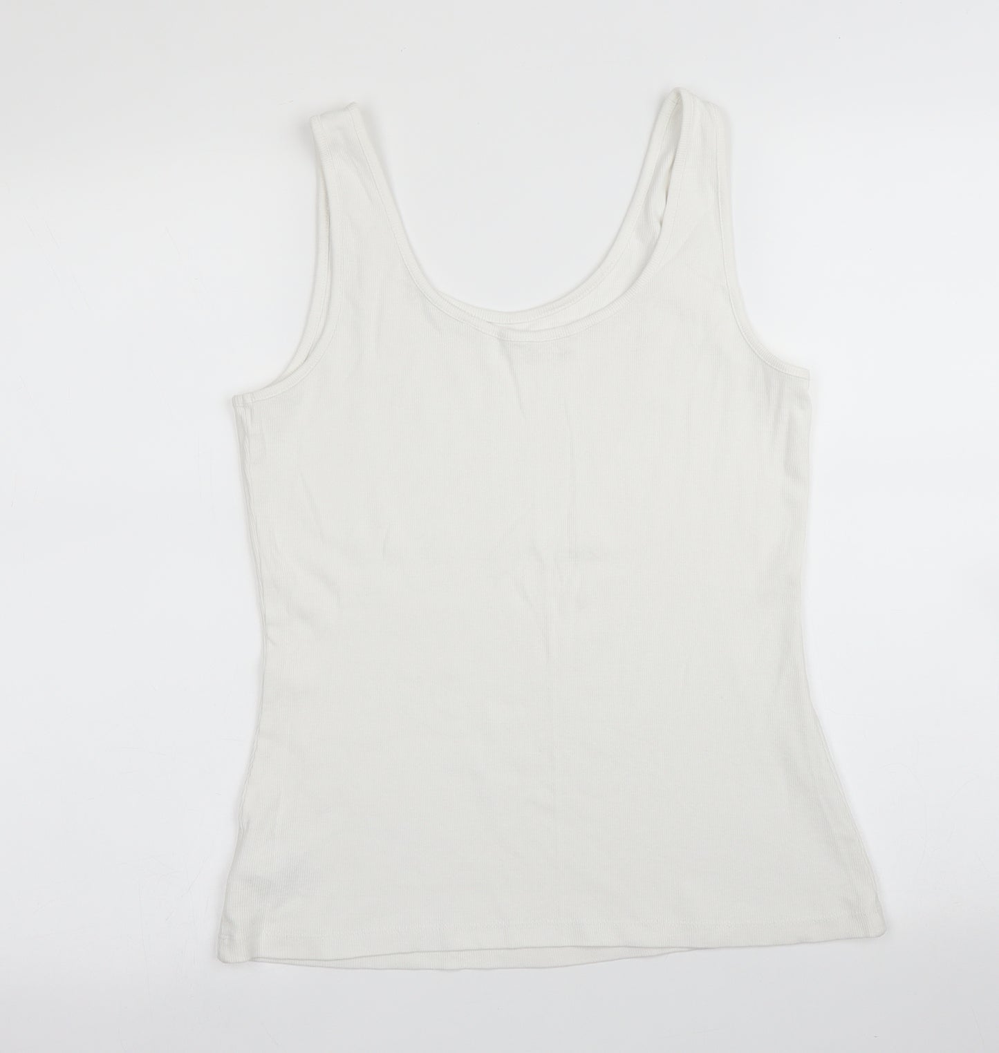 NEXT Womens White   Basic Tank Size 12