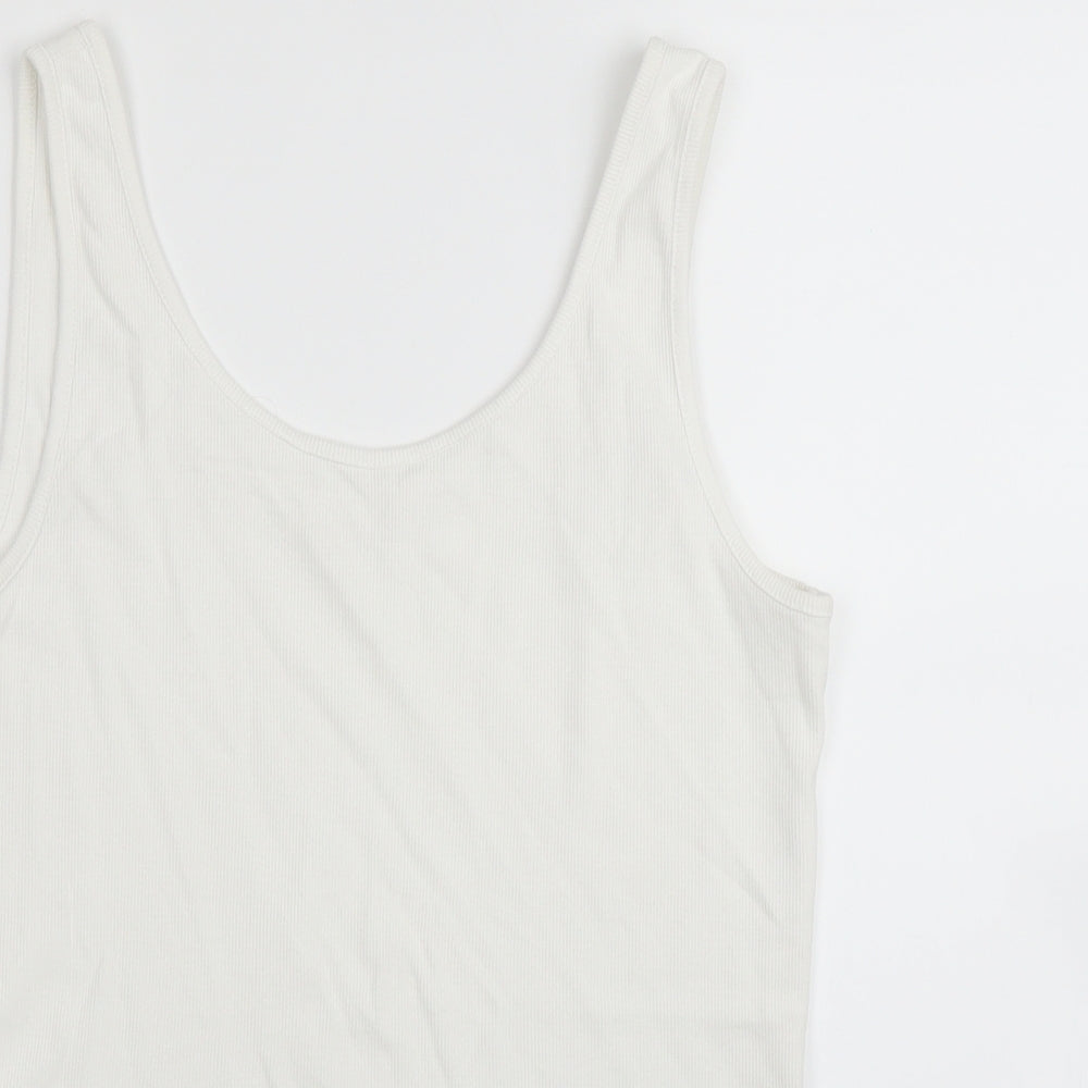 NEXT Womens White   Basic Tank Size 12