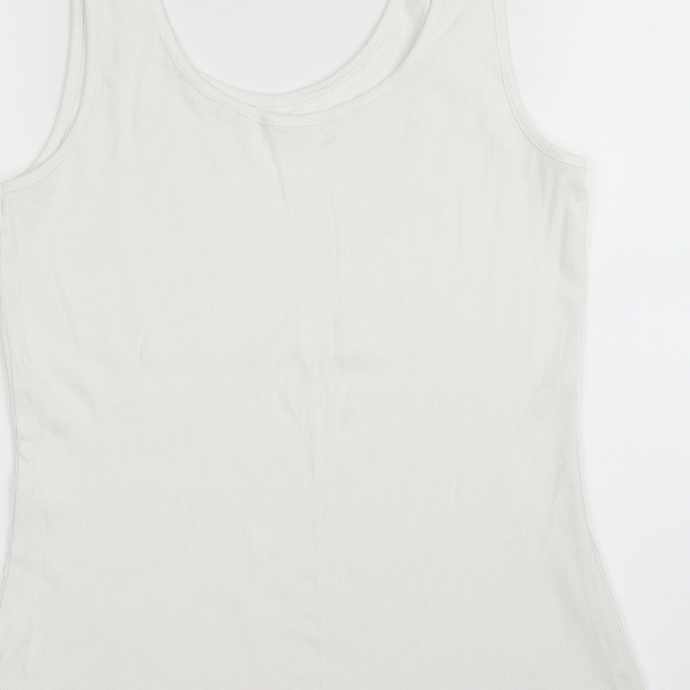 NEXT Womens White   Basic Tank Size 12