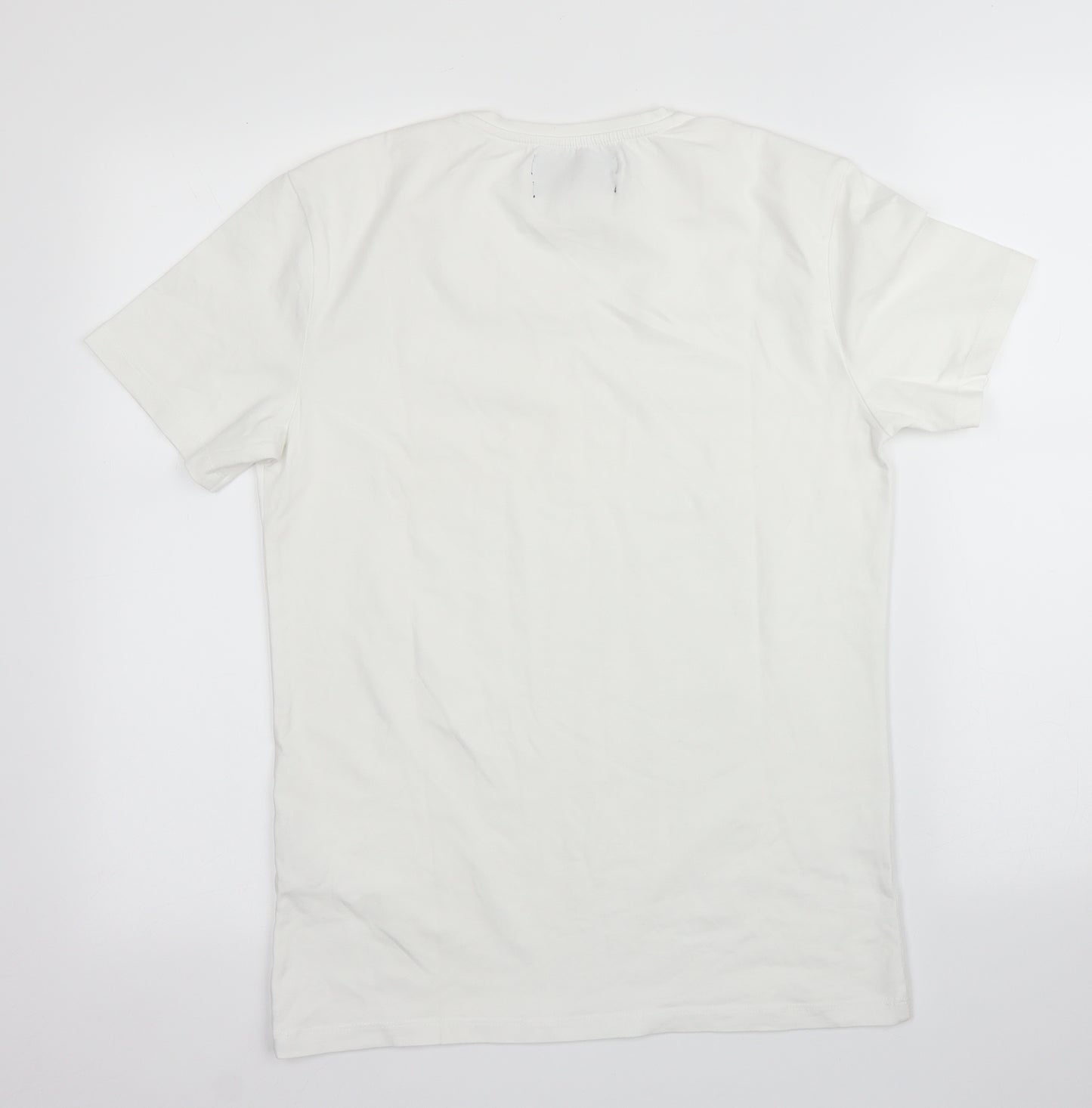 Zara Mens White    T-Shirt Size M