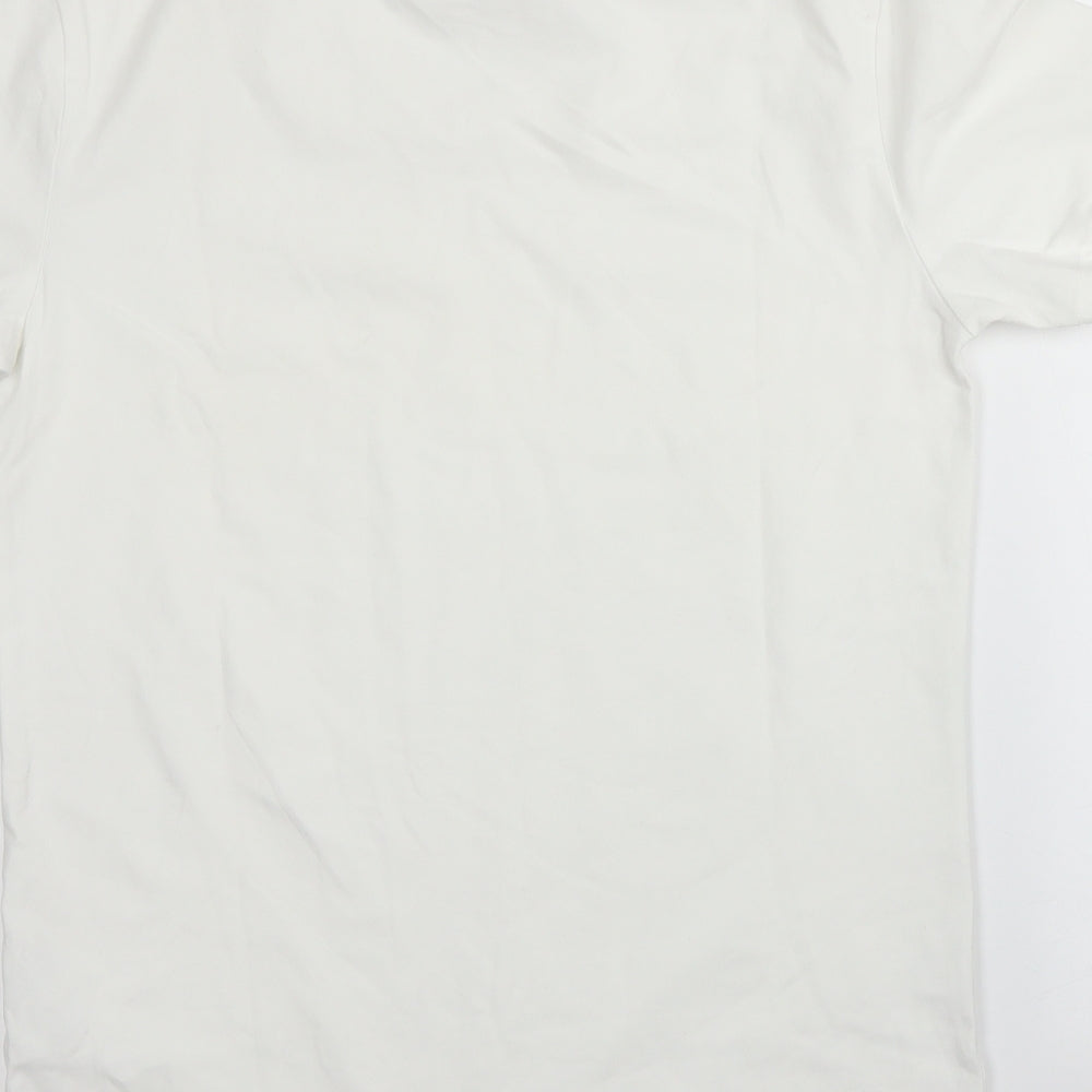 Zara Mens White    T-Shirt Size M