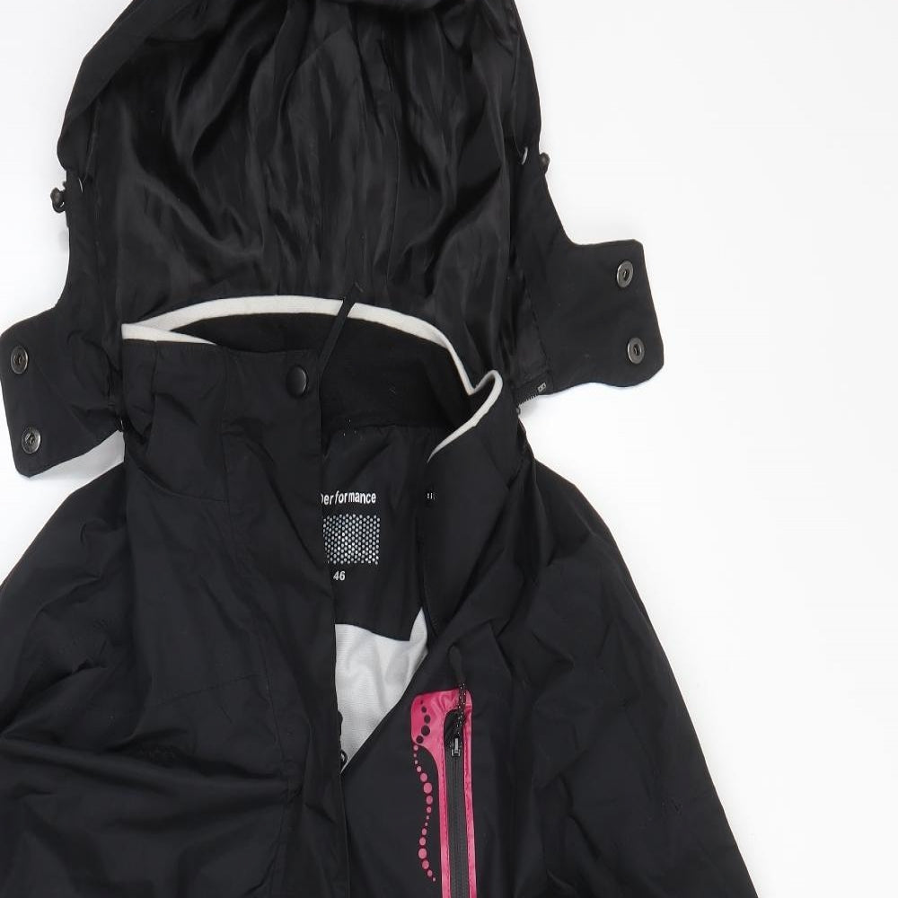 Backswing Womens Black   Anorak Coat Size 18