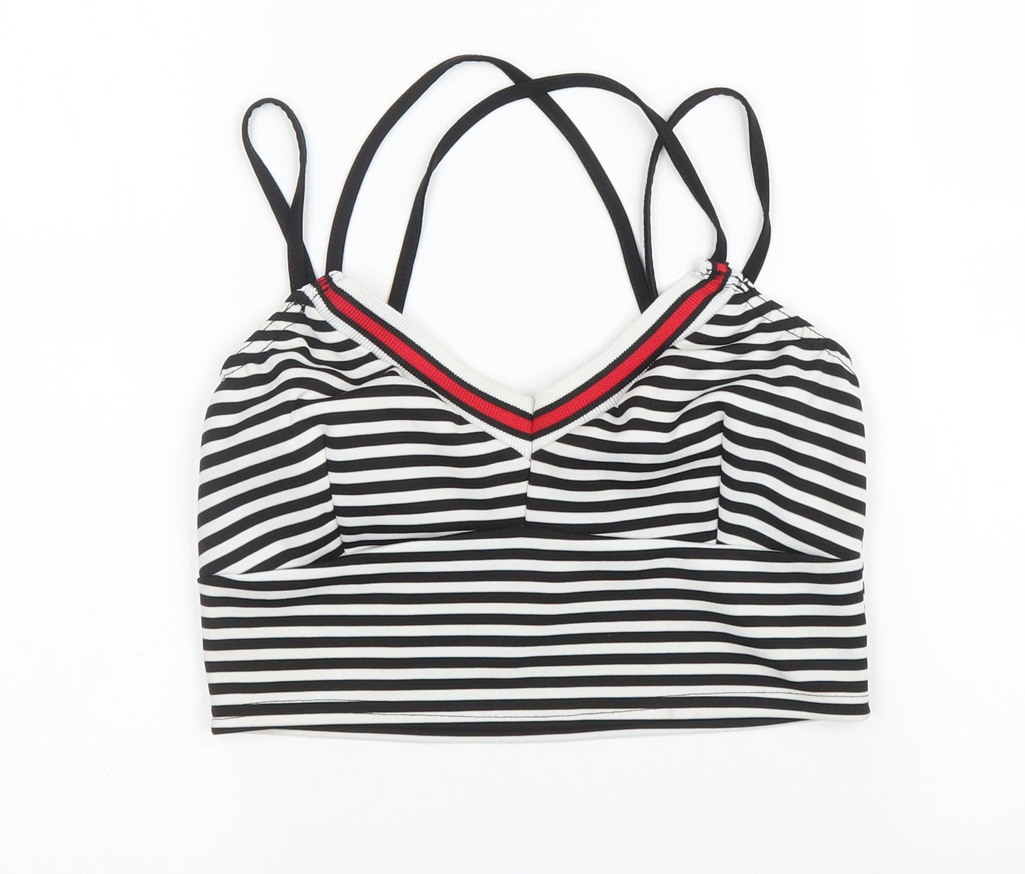 Nikka Womens Black Striped  Camisole Blouse Size 10